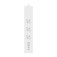 Modee SMART vtičnica Tuya Wi-Fi 3-smerni 1,5 m kabel 1,5 mm2 bakreni kabel + USB 16A