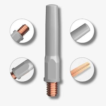 Vixson Šobe s premazom proti prijemanju za varilno pištolo (10 kos) | VERLAMKO 1 mm