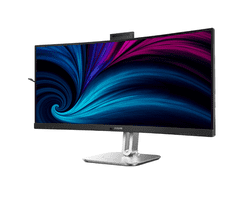 Philips 34B2U6603CH/00 monitor, 86,36 cm, VA, WQHD, ukrivljen, črn