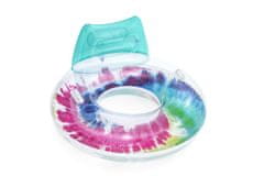 Bestway Napihljiv krog/stol z ročaji Tie Dye, 118x117 cm