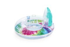Bestway Napihljiv krog/stol z ročaji Tie Dye, 118x117 cm