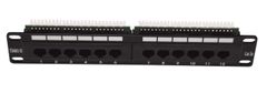 Patch panel LEXI-Net 12 portov Cat. 5e UTP 1U/10"