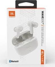 JBL BT slušalke WAVE 200TWS, bele