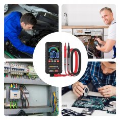 shumee DIGITALNI UNIVERZALNI MULTIMETER HABOTEST HT124+ NCV Z LED SVETILKO + BATERIJE