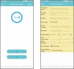 shumee SNEMALEC TEMPERATURE Data Logger z NFC Android