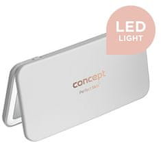 Concept Kozmetično žepno ogledalo z LED osvetlitvijo belo KZ2010