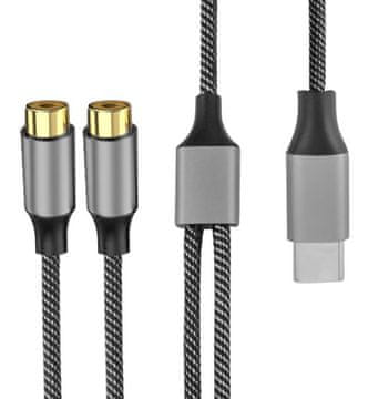4smarts MatchCord avdio kabel z USB-C na Cinch