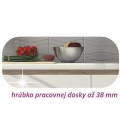 KONDELA Linija 260 kuhinja - sonoma hrast / bela