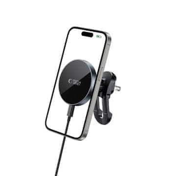 Tech-protect V5 MagSafe Stable Vent avtomobitelsko držalo 15W, črna