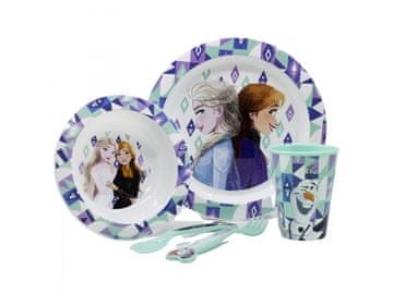 Stor Otroška plastična posoda, DISNEY FROZEN Micro, krožnik, skleda, skodelica, pribor, 74250