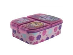Stor Razdeljena plastična škatla za prigrizke PAW PATROL Pink, 74520