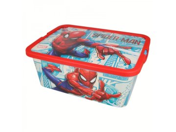 Stor Plastový úložný box Spiderman, 13L, 02625