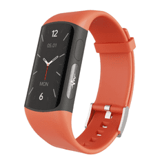MXM Pametna zapestnica z zaslonom AMOLED MF12-ECG - rdeča