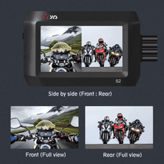 Secutek Dvokanalni sistem kamer za motorno kolo S2DL – Bluetooth, WiFi, GPS