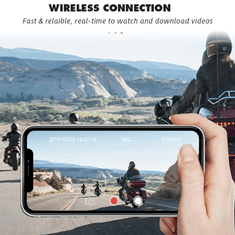 Secutek Dvokanalni sistem kamer za motorno kolo S2DL – Bluetooth, WiFi, GPS