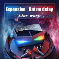 VYZIO® Brezžične slušalke z etuijem za shranjevanje | BASSBUDS