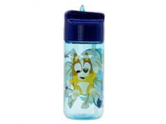 Stor Plastična steklenica z izvlečno slamico Bluey, Transparent Tritan, 430ml, 50636