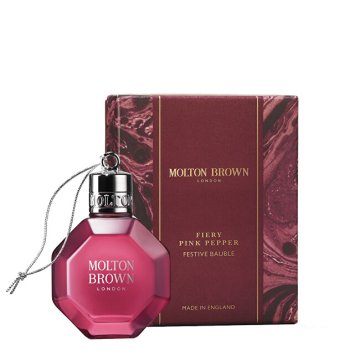 Molton Brown Gel za kopel in prhanje Ognjeno rožnati poper Praznični bombonček (gel za kopel in prhanje) 75 ml