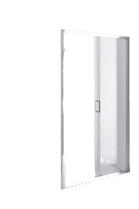 M B Tuš vrata drsna SLIDE 140X200, krom profil, prozorno steklo 6mm, 138-142/200cm 