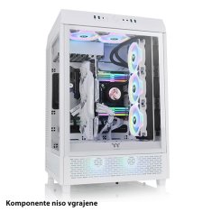 Thermaltake The Tower 500 Snow Mid-ATX okno belo ohišje