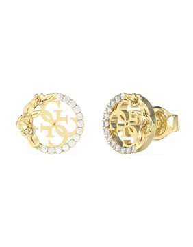 Guess Pozlačeni uhani 4 Love JUBE05041JWYGT/U