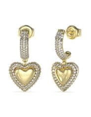 Guess Uhani iz pozlačenega jekla Beloved JUBE05021JWYGT/U