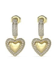 Guess Uhani iz pozlačenega jekla Beloved JUBE05021JWYGT/U