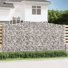 Vidaxl Obokane gabion košare 6 kosa 400x30x200/220 cm pocinkano železo