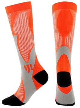 Merco Multipack 2ks Kompresijske nogavice Racer oranžne M