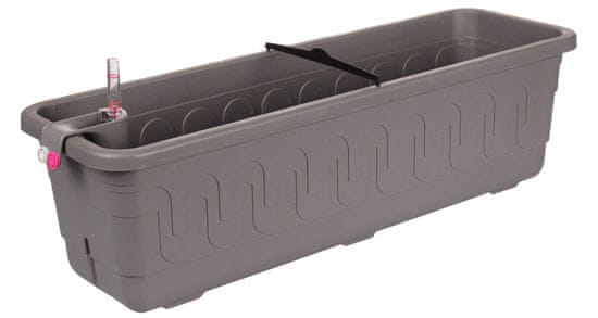 Plastkon Multipack 4ks Fantazie Pametno cvetlično korito, sive barve 40 cm
