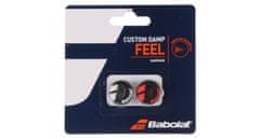 Babolat Multipack 4ks Custom Damp X2 vibrastop črno-rdeča