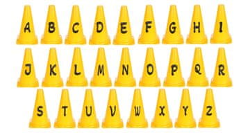 Merco Abecedni komplet Stožci s črkami 1 komplet