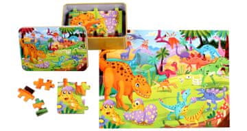 Merco Multipack 2 pakiranja dinozavrov puzzle 100 kosov