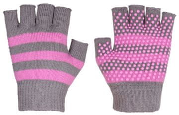 Merco Multipack 3 kosov Rokavice za jogo Grippy G1, brez prstov, roza