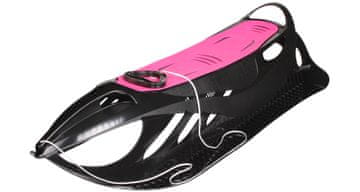 Merco Plastične sani Neon Grip črno-rožnate barve