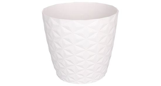 Plastkon Multipack 6ks Okrasni lonec Crystal Mat bele barve 16 cm