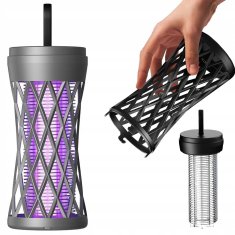 Verkgroup Aku. UV LED odganjalec prenosna svetilka uničevalec insektov 14cm