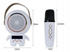 Verkgroup Brezžični Bluetooth 5.3 LCD karaoke zvočnik 2x mikrofon LED RGB FM