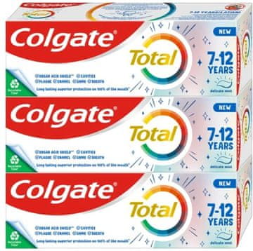 Colgate Otroška zobna pasta Total Junior Trio 3 x 50 ml