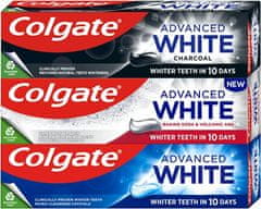 Colgate Set belilne zobne paste Advanced Mix Trio 3 x 75 ml