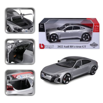 BBurago - Avtomobili HOBBY, 2022 Audi RS e-tron GT, srebrna, 1:18