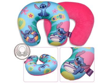 Disney DISNEY Stitch Potovalni vzglavnik croissant, otroški 26x30 cm