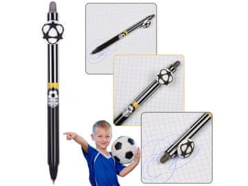 Juventus FC Juventus Izbrisljivo pisalo z radirko, avtomatsko gelsko pisalo, modro črnilo, izbrisljivo, šolsko 0,5 mm Univerzalni