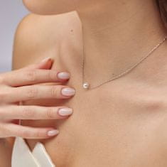 Brosway Srebrna ogrlica z umetnim biserom Infinite White Fancy FIW135