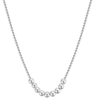 Brosway Očarljiva srebrna ogrlica z biseri Infinite White Fancy FIW136
