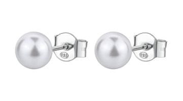 Brosway Srebrni uhani z umetnim biserom Infinite White Fancy FIW142