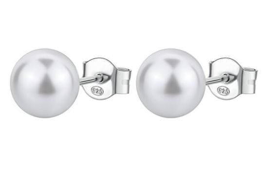Brosway Srebrni uhani z umetnim biserom Infinite White Fancy FIW143