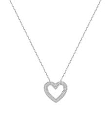 Brosway Srebrna ženska ogrlica Heart Infinite White Fancy FIW131
