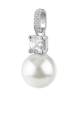 Brosway Srebrn obesek s cirkonom in biserom Fancy Infinite White FIW132