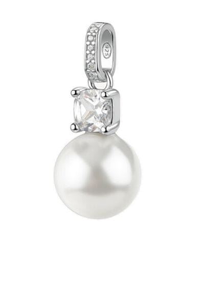 Brosway Srebrn obesek s cirkonom in biserom Fancy Infinite White FIW132